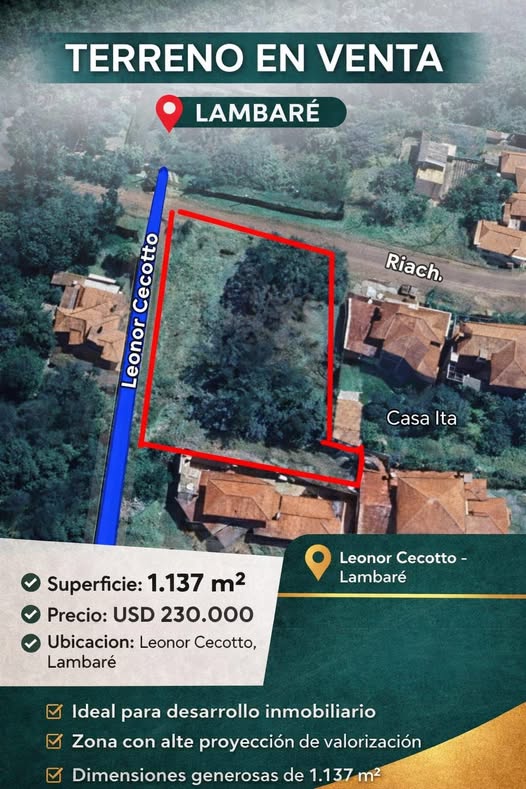 TERRENO EN VENTA LAMBARE - 1