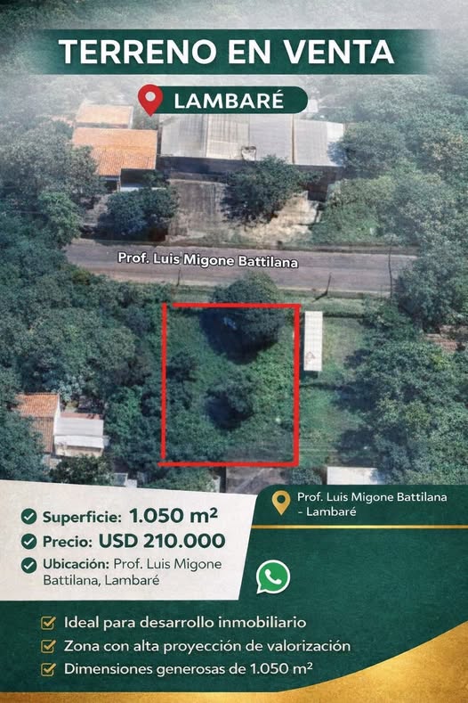TERRENO EN VENTA LAMBARÉ - 1