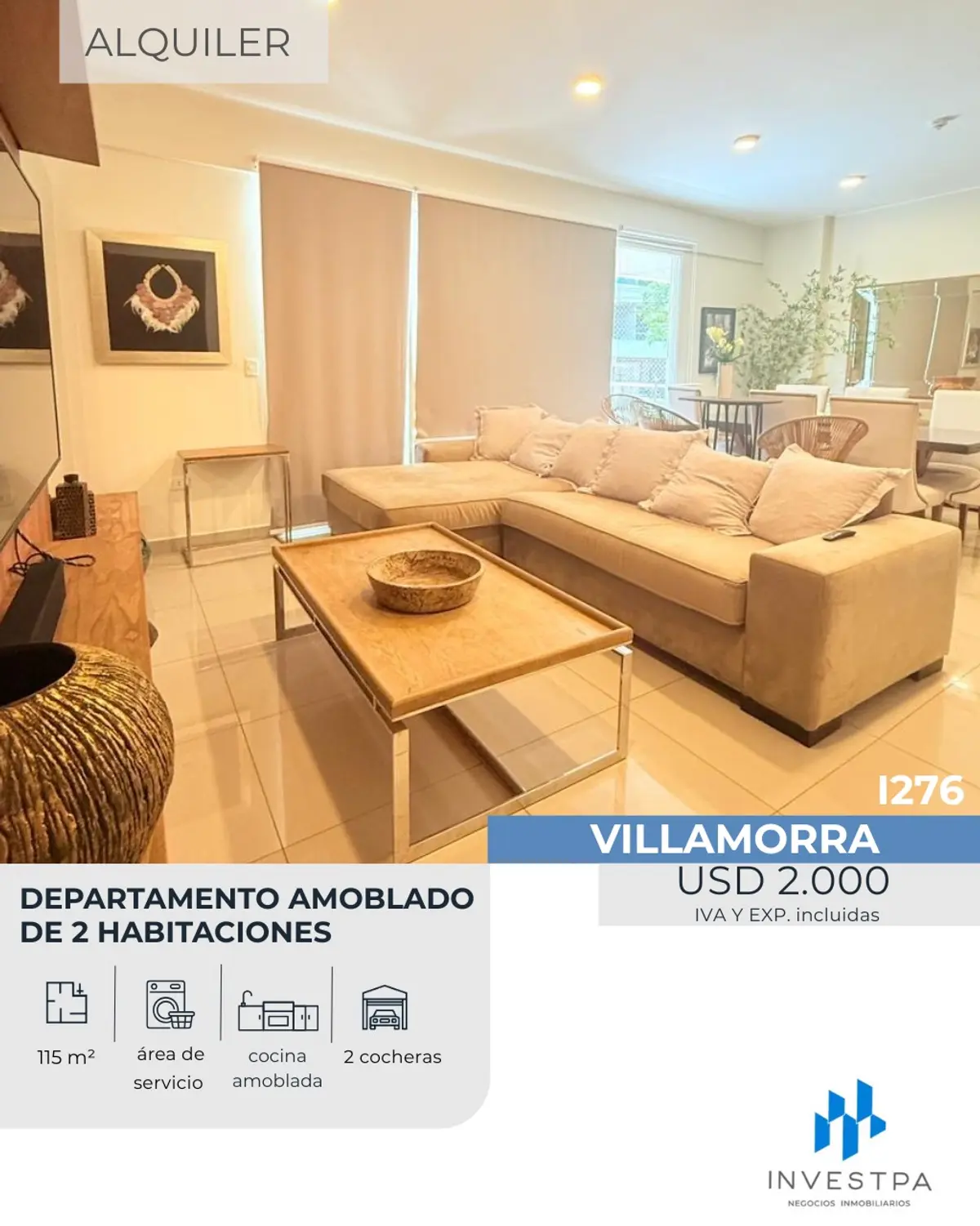 DEPARTAMENTO EN ALQUILER – VILLA MORRA - 2