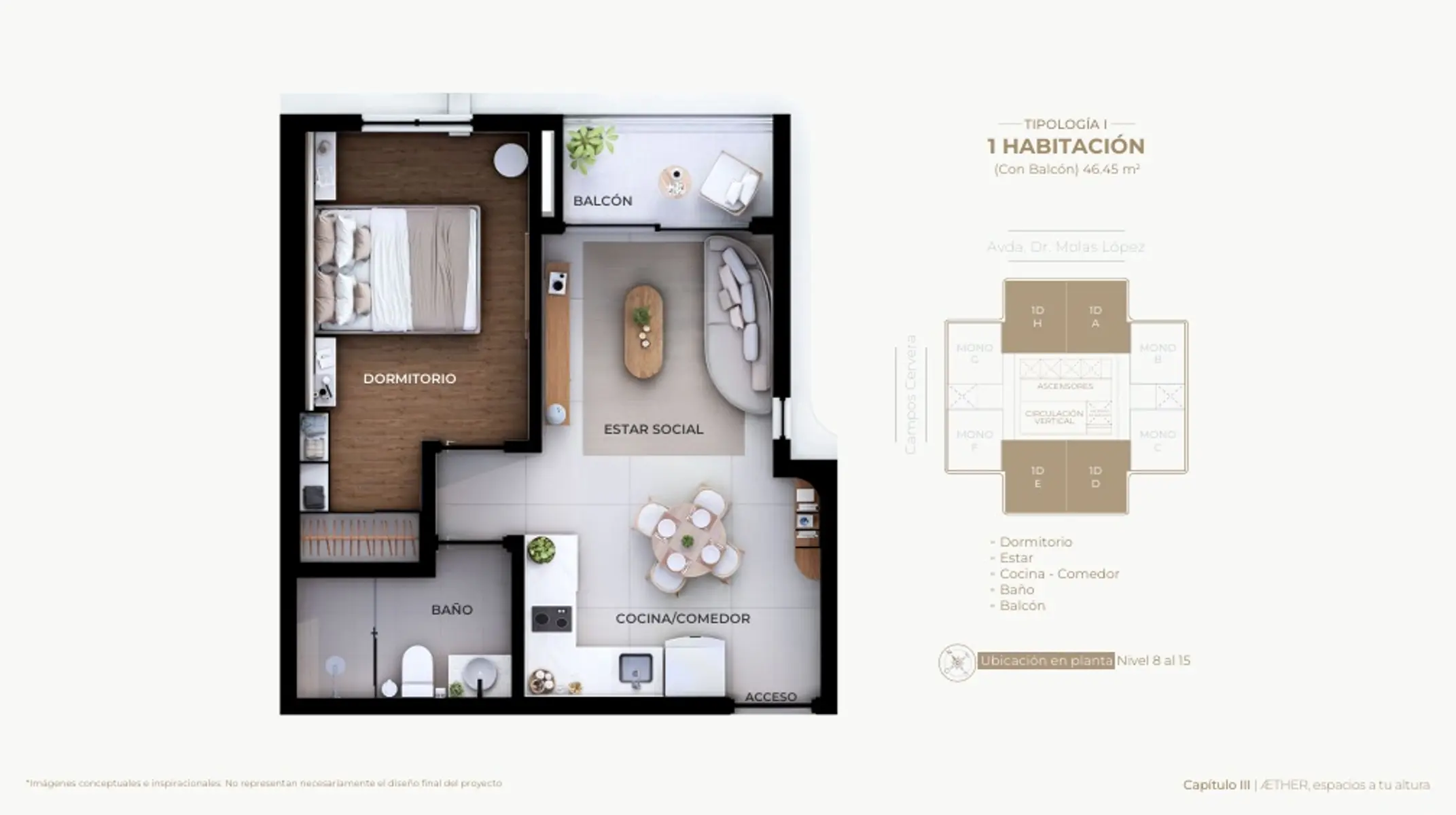 Departamento de 1 dormitorio en Aether: Oportunidad de Inversión con Alta Rentabilidad - imagen 4
