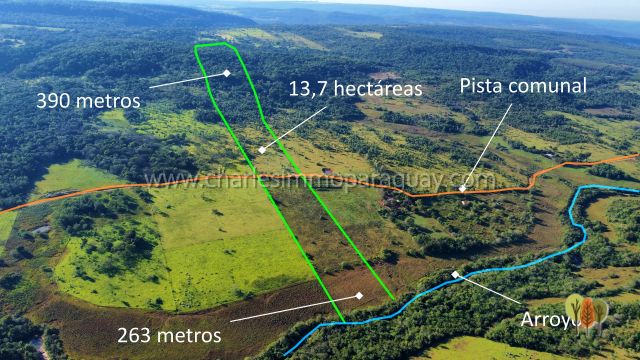 Terreno de 13,7 hectáreas en venta – Vista panorámica, bosque y arroyo – La Colmena - 5
