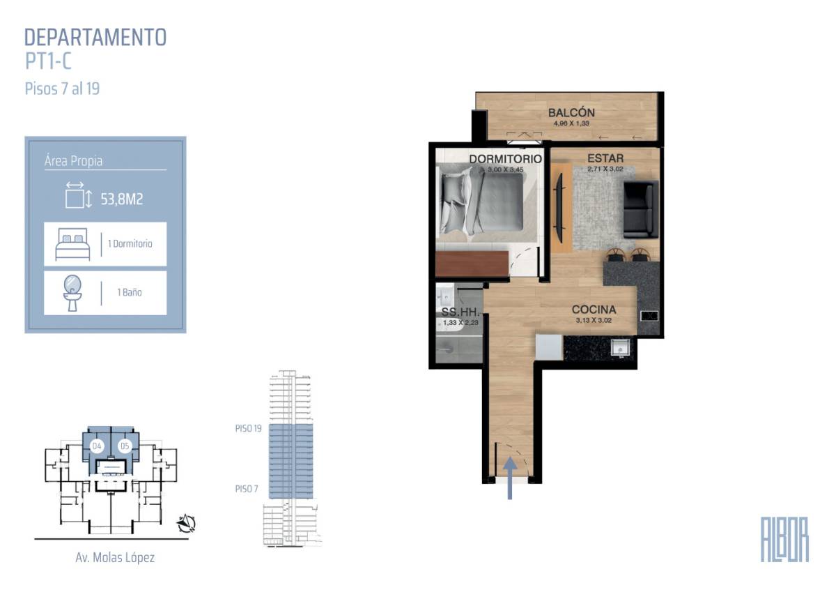 FOR SALE - 1 BEDROOM APARTMENT IN LAS LOMAS - imagen 4
