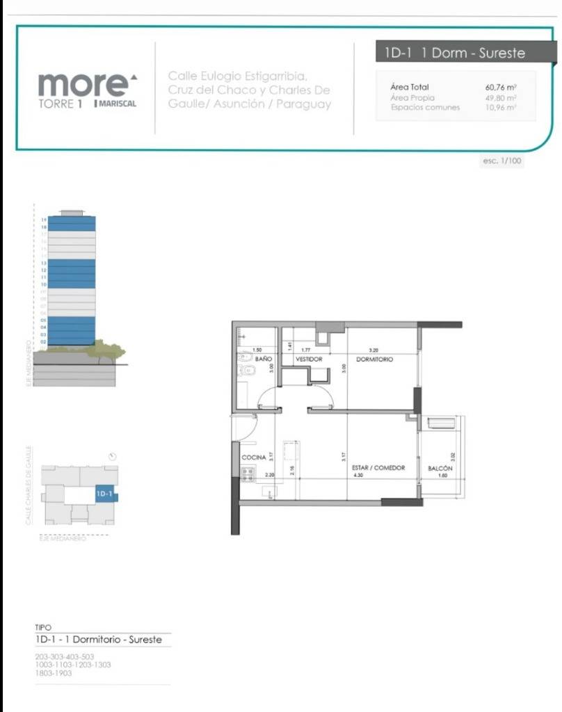 APARTMENT FOR SALE IN MORE MARISCAL, Recoleta, Asunción - 6