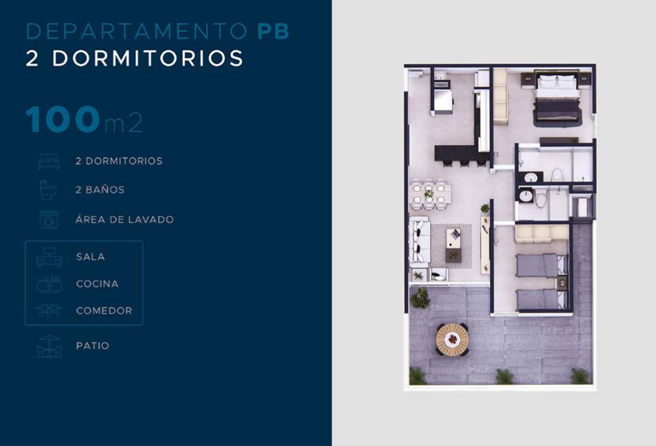 SALE OF 2 BEDROOM APARTMENT IN ALTAMIRA SURUBII - imagen 2